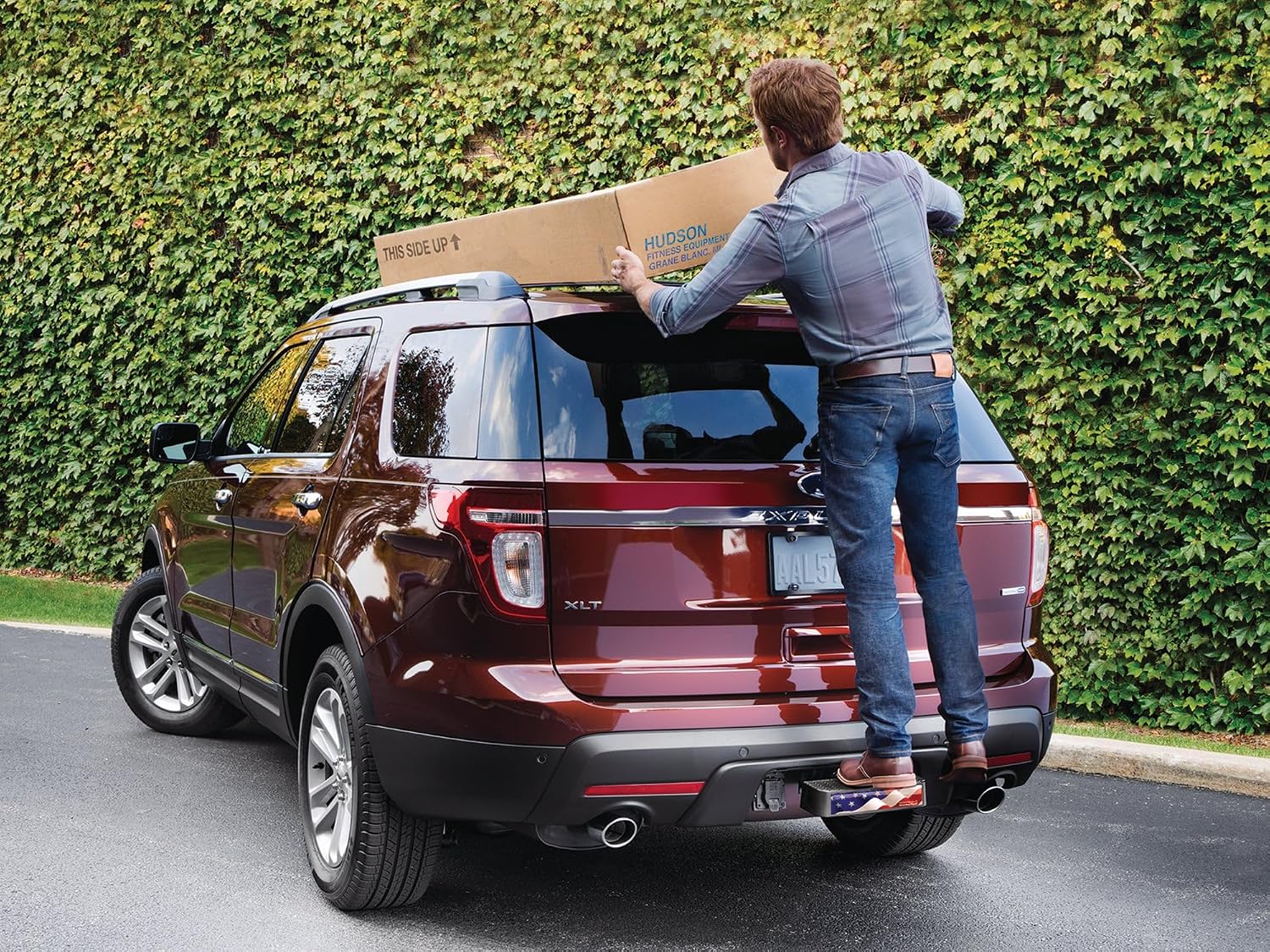 WeatherTech BumpStep USA with Stainless Steel Hitch Pin 8ABS2WHP6