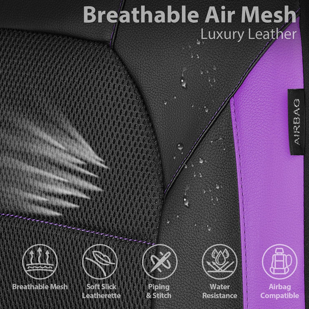 car pass leather seat covers, breathable universal car, side view