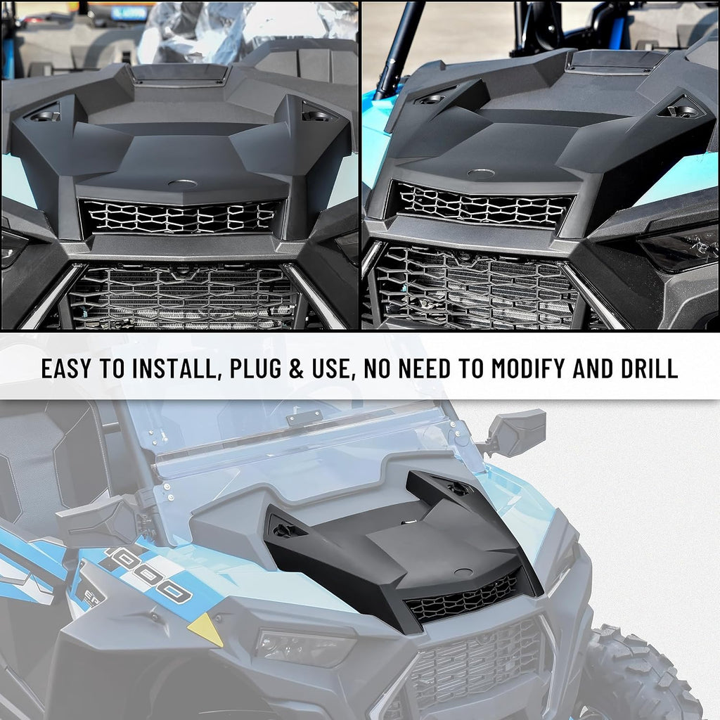 SAUTVS Turbo Hood Scoop Air Intake Kit for Polaris RZR XP 1000/4 1000 RZR XP Turbo S 2019-2023 (Replace #5454429-632)