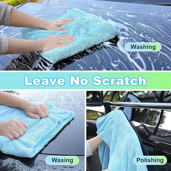 JOYMOOP Car Dry Towel, Quick Drying, Large Size, Microfiber Cleaning Cloth - Image 6