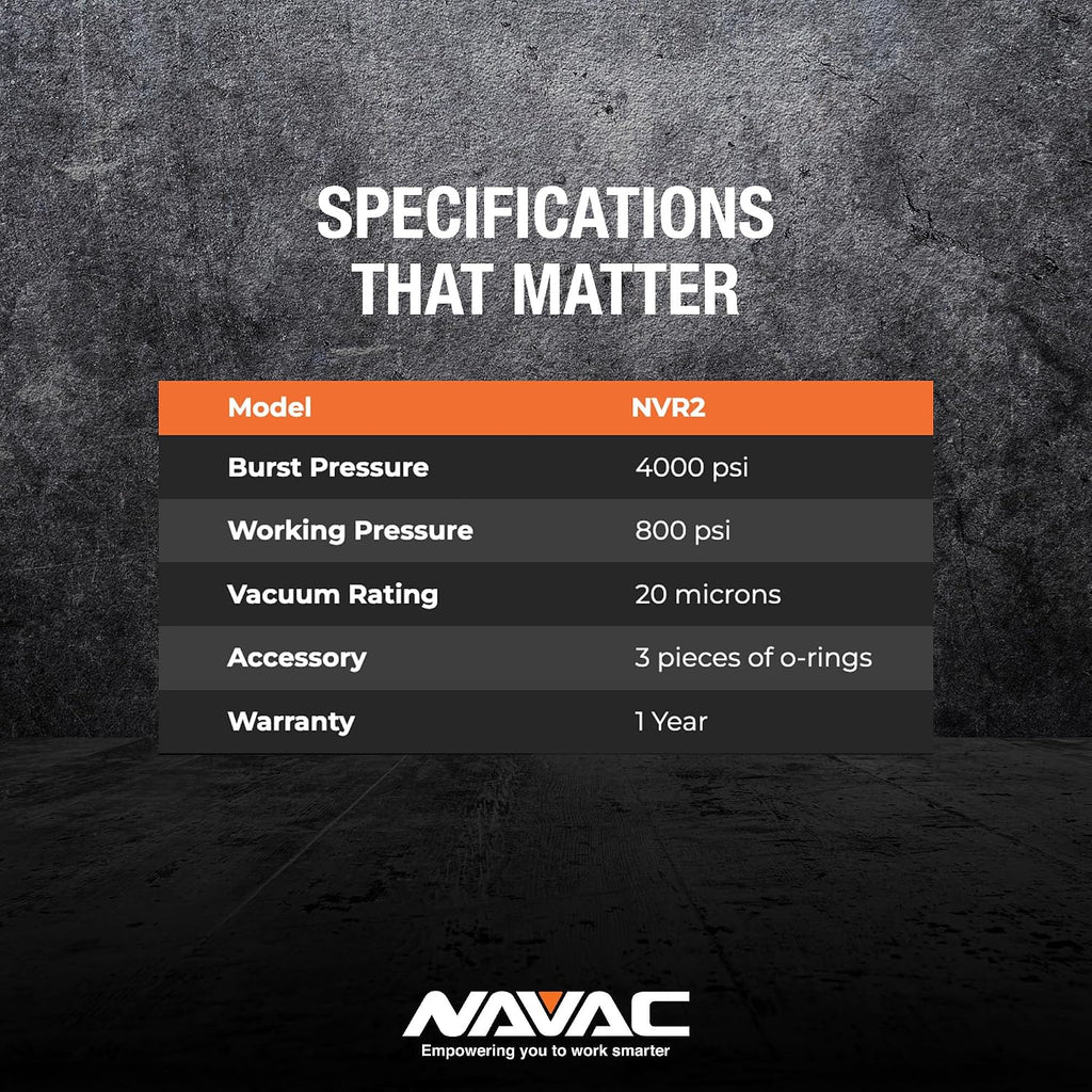 navac nvr2 valve core removal tool - 1/4, side view