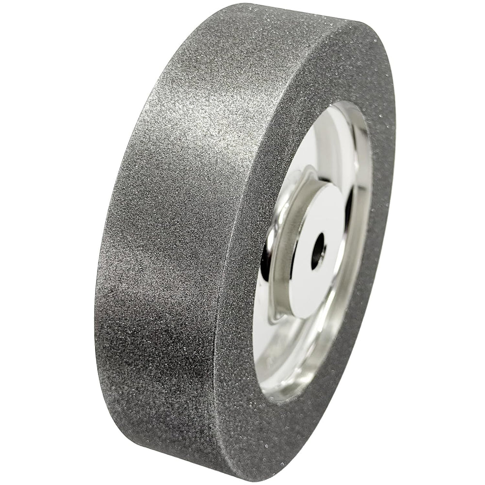 Mega Square 6 Inch CBN Grinding Wheel, 1/2" Arbor, 1.5" Wide, 180 Grit