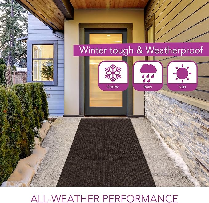 iCustomRug Spartan Weather Warrior Indoor/Outdoor Utility Ribbed Carpet Runner - Image 7