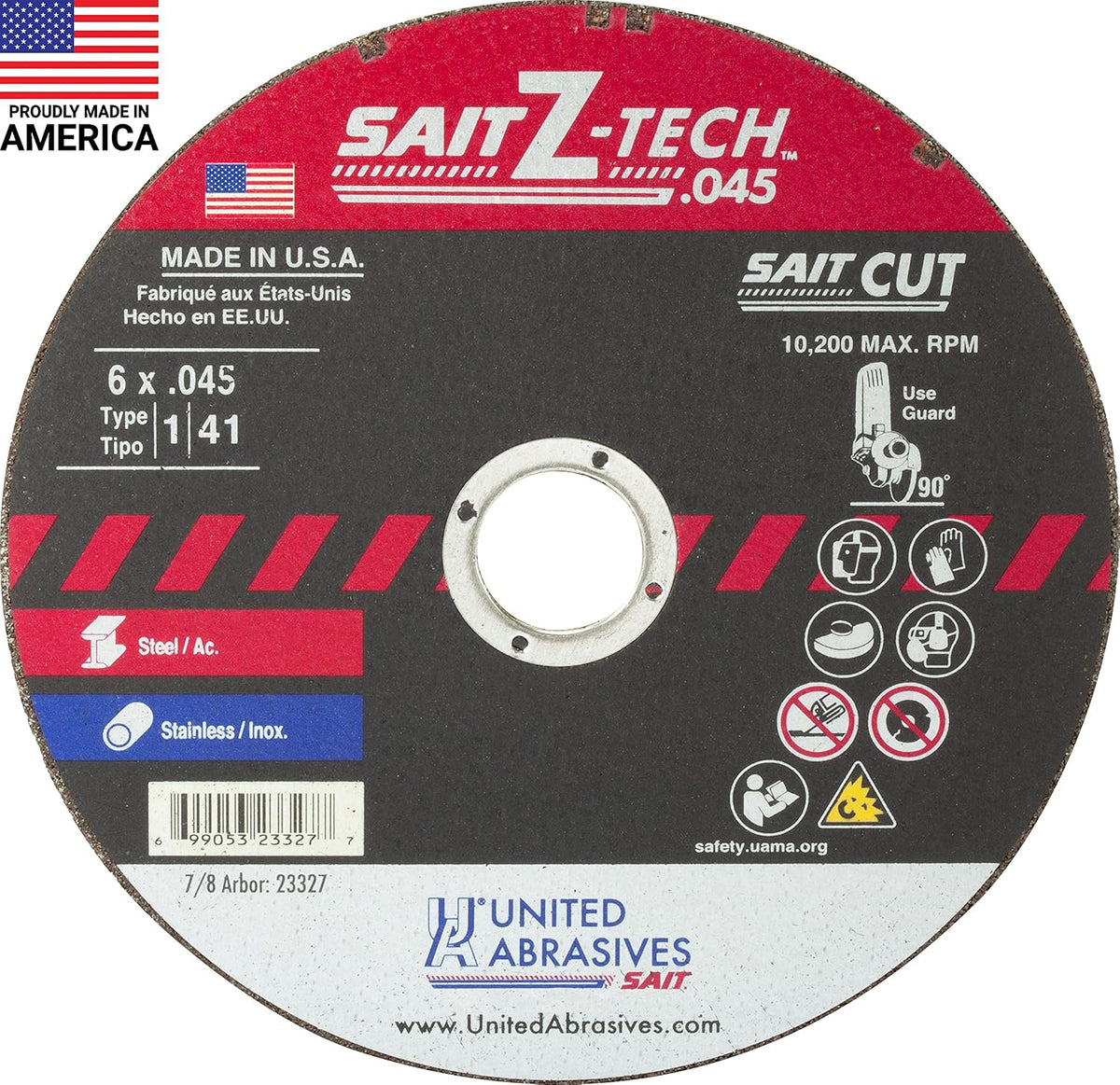 united abrasives z-tech high performance cut-off wheels (type, main product view