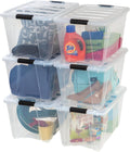 iris usa 6-pack 54 quart storage bins with, main product view