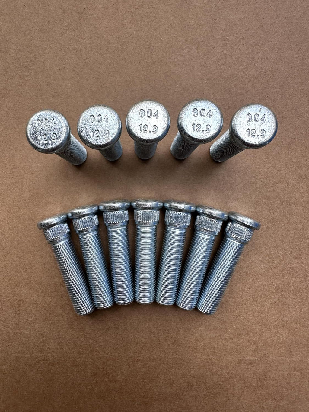 12Pcs Wheel Studs M14-1.5 Lug Stud 610-004 16mm Knurl, 59.8mm Length Replacement for 2015-2024 Ford Expedition F150 Lobo, 2022-2024 Bronco, Lincoln Mark LT Navigator