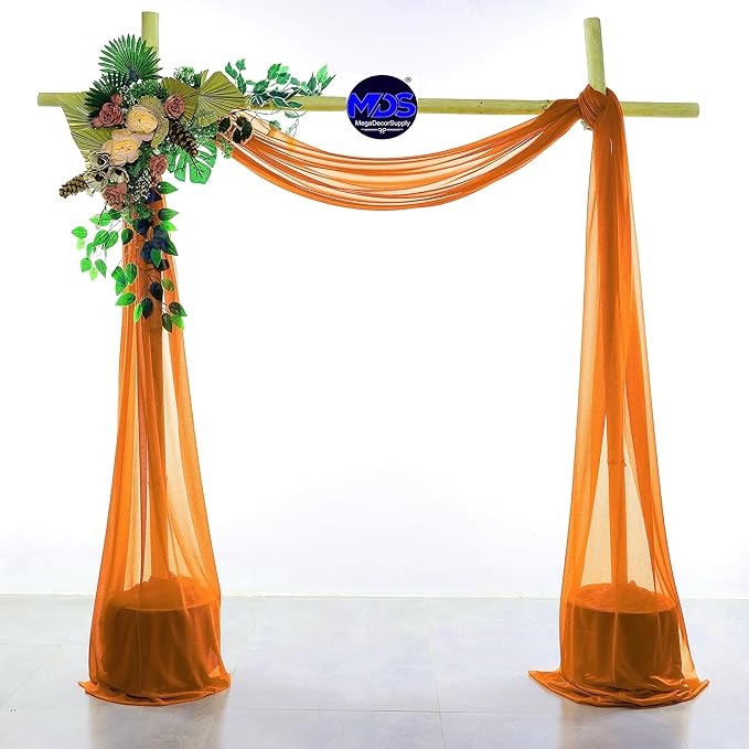 MDS Halloween Chiffon Draping Fabric - 1 Panel, 30" Wide x 50ft Long - S...