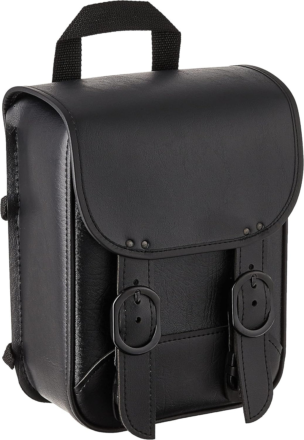 Dowco Willie & Max 59591-00 Black Jack Series: Synthetic Leather Motorcycle Sissy Bar Bag, Black, Universal Fit, 8in.W x 10in.H x 4.5in.D