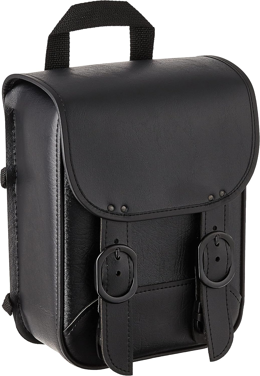 Dowco Willie & Max 59591-00 Black Jack Series: Synthetic Leather Motorcycle Sissy Bar Bag, Black, Universal Fit, 8in.W x 10in.H x 4.5in.D