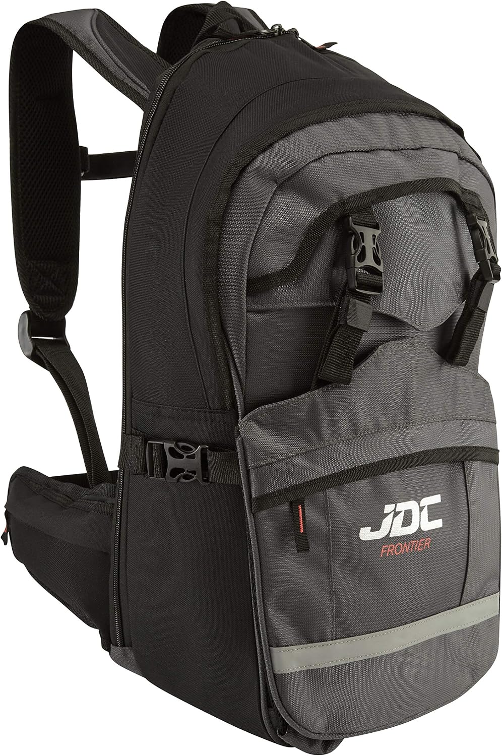 JDC Motorcycle Backpack With Helmet Holder/Carrier - 24L Expandable to 36L - FRONTIER