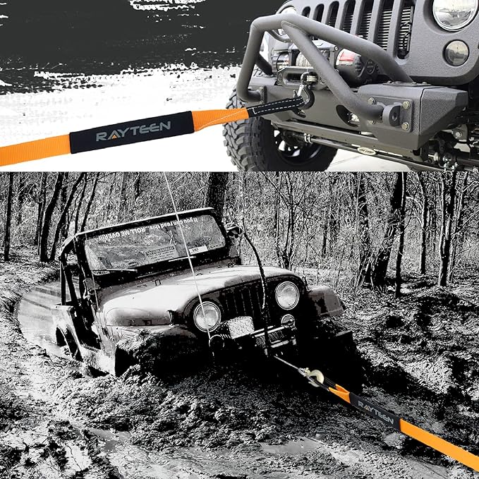 Genuine 11, 000lb Xtreme Heavy Duty Winch Extension Strap | 33ft x 2in Vehicle - Image 6