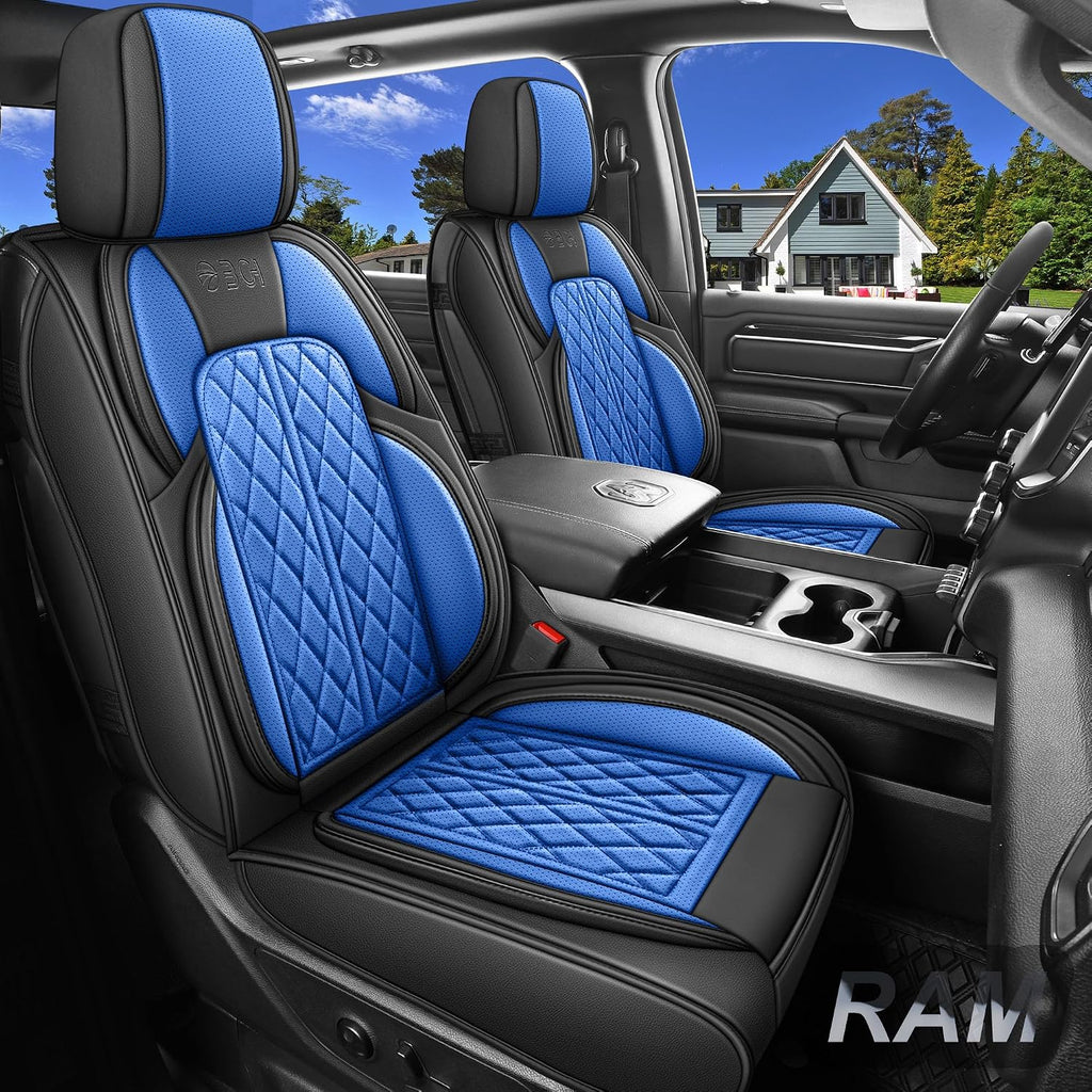 Car Seat Cover Custom Fit for Dodge Ram 1500 2500 3500 2002-2024 Faux Leather