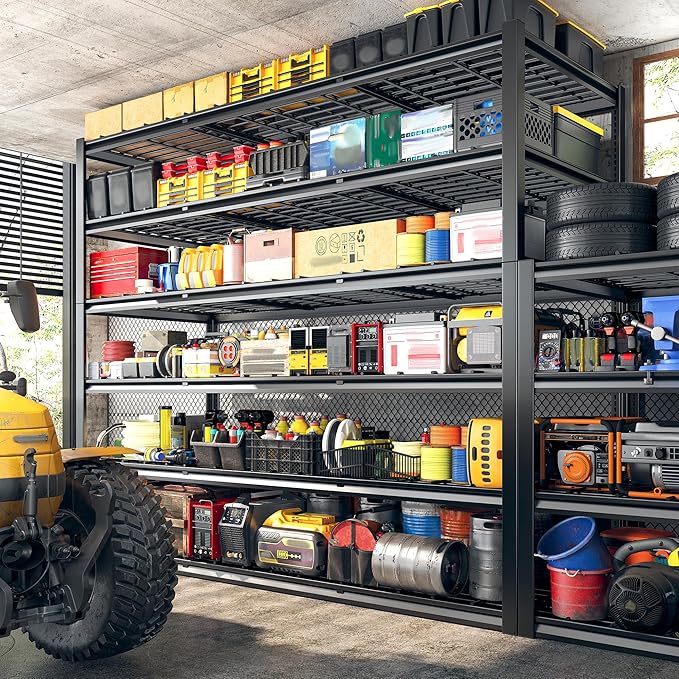 REIBII 60" W Garage Shelving, 2900LBS Storage Shelves, 6 Tier Heavy Duty - Image 7