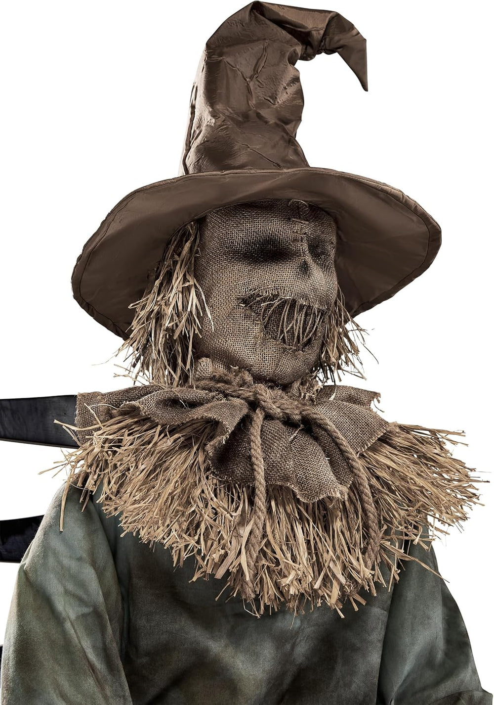Spirit Halloween 4 Ft 6 In Scary Sitting Scarecrow Animatronic, Multicolor