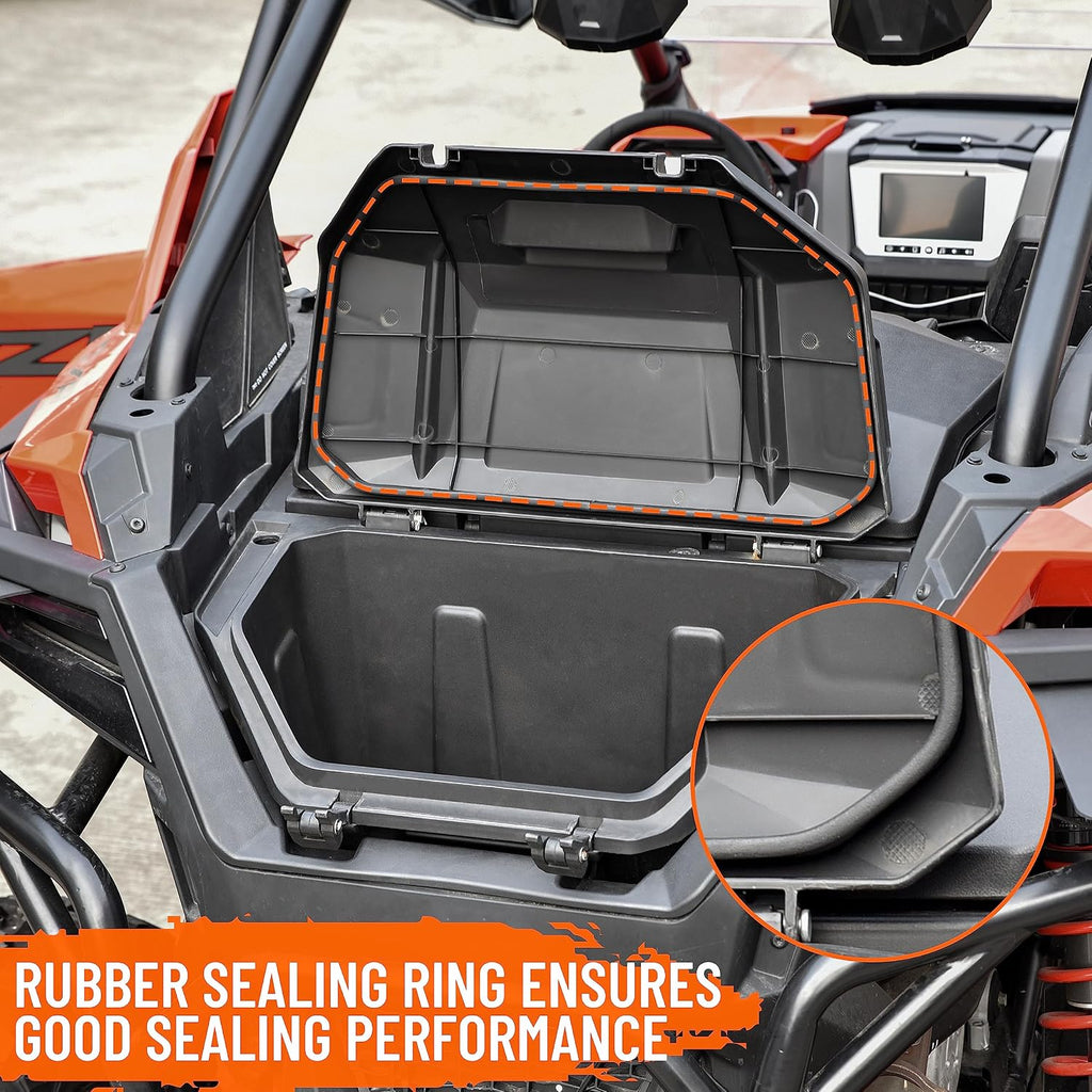 SAUTVS UTV Rear Cargo Box for RZR PRO XP/Turbo R 20-26, Poly Water Resistant 42 QT Rear Cargo Storage Box for Polaris RZR Turbo R/RZR PRO S PRO XP 2020-2026 Accessories, Replacement OEM #2883752