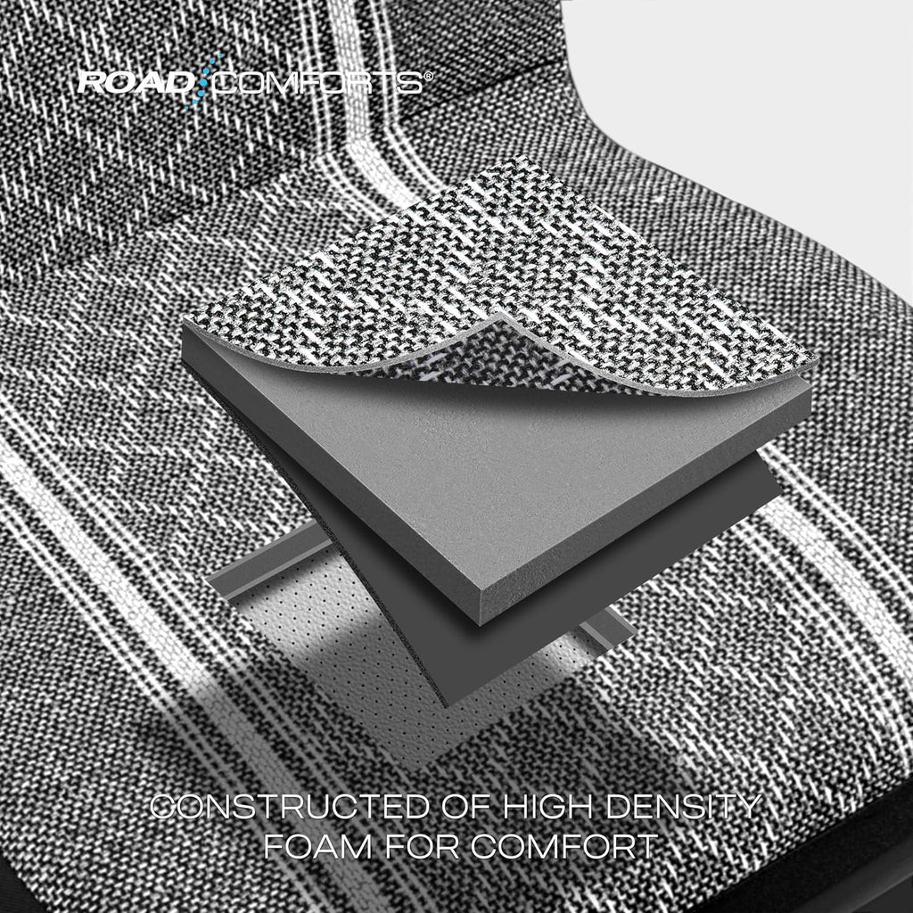 road comforts baja blanket seat covers gray diamond showing dimensions