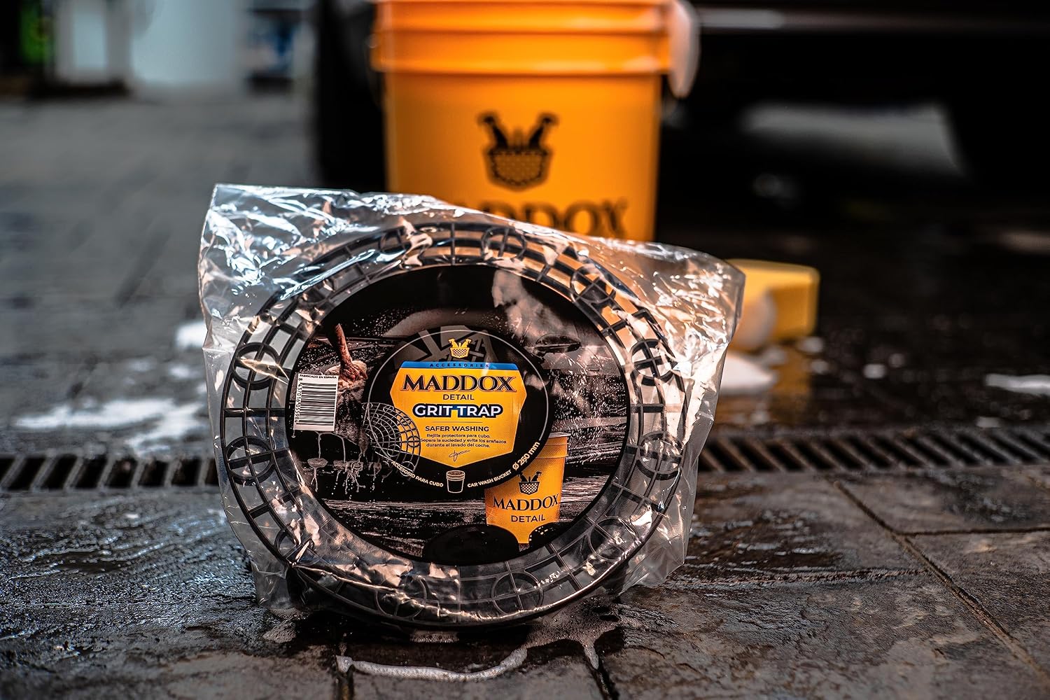 Maddox Detail – Grit Trap | Diameter 26cm Height 6cm | Protective Car Grid for Cleaning Bucket | Prevents Scratches and Separates Dirt During Washing | Exterior and Interior Car Cleaner