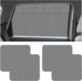 4 PCS Car Side Window Sunshades, Reusable & Washable Auto Sunshade Sticker Sun Blocker, Static Cling Sun Shade Films Window Tint for Most Vehicles, Car Accessories