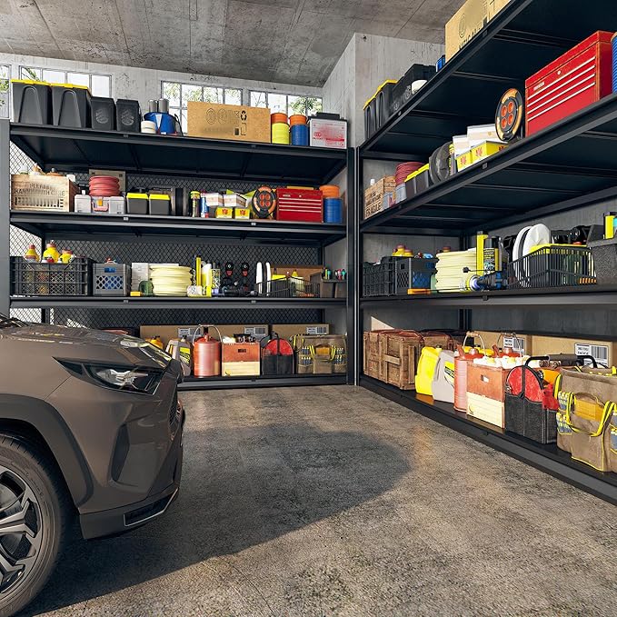 REIBII 60" W Garage Shelving Heavy Duty 2650LBS Storage Shelves Metal Shelving - Image 2
