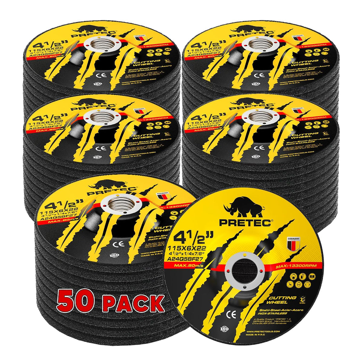 grinding wheels 4-1/2 inch for angle grinder, metal, main product view