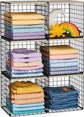 hencawima 6 pack stackable closet organizers and storage, main product view