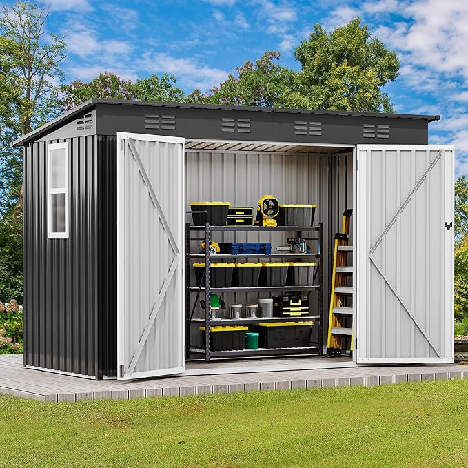 DWVO 9' x 4' Outdoor Storage Shed - Image 2