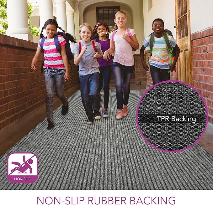 iCustomRug Spartan Weather Warrior Indoor/Outdoor Utility Ribbed Carpet Runner - Image 8