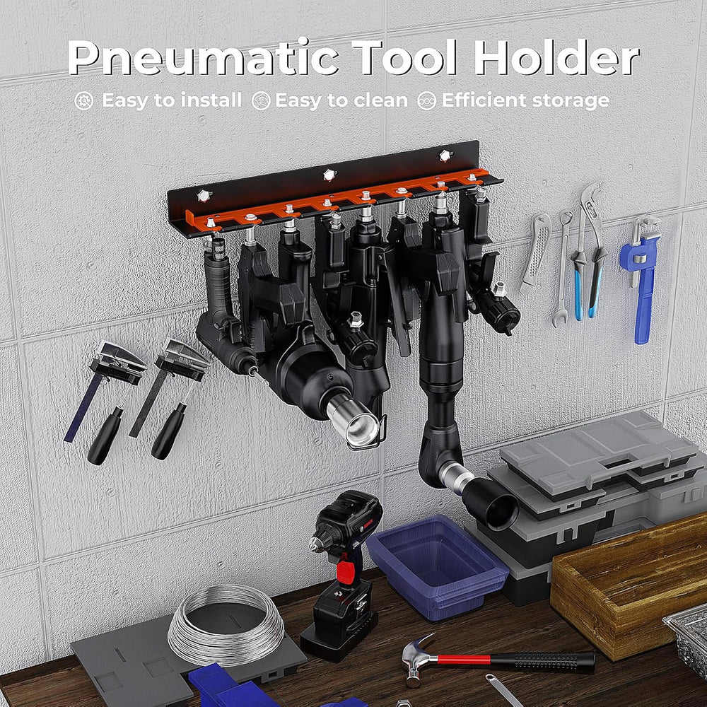 Air Tool Holder, Air Tool Rack for Garage Walls and Tool Cart Storage Organiz...