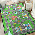 Play Rug for Playroom 3x4 Car Mat Town City Road Map for Boys Bedroom Fun Car by Isyorefam