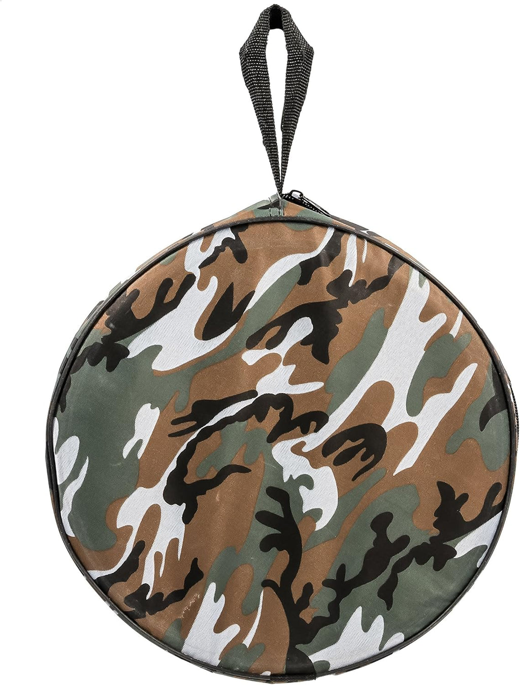 Camco Collapsible Bucket with Storage Case - Durable Pop Up Bucket with Watertight Fabric, Holds 3 Gallons of Water - Great for RVs, Camping, Fishing, Boating, Hiking and More - Camouflage (42994)