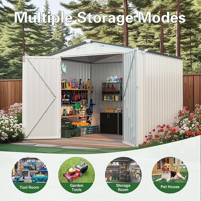 8x6 FT Outdoor Storage Shed - Image 8