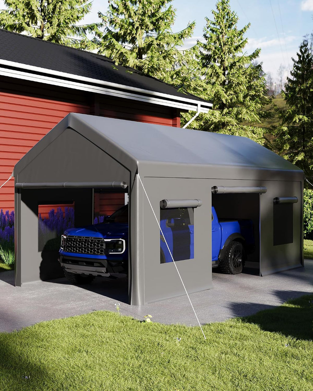 10x20 Ft. Metal Carport Garage