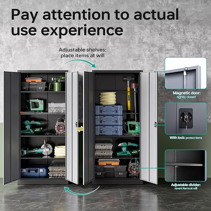 SISESOL Metal Storage Cabinet - Image 4