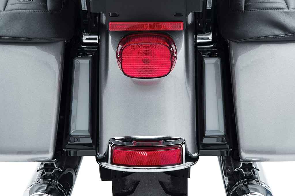 Kuryakyn 2901 Motorcycle Lighting Accessory: Tracer LED Run/Turn/Brake Light Saddlebag Support Inserts for 2014-20 Harley-Davidson Motorcycles, Gloss Black, 1 Pair