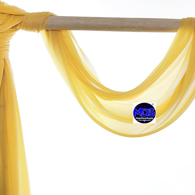 MDS Halloween Chiffon Draping Fabric - 2 Panel, 30" Wide x 30ft Long - S...