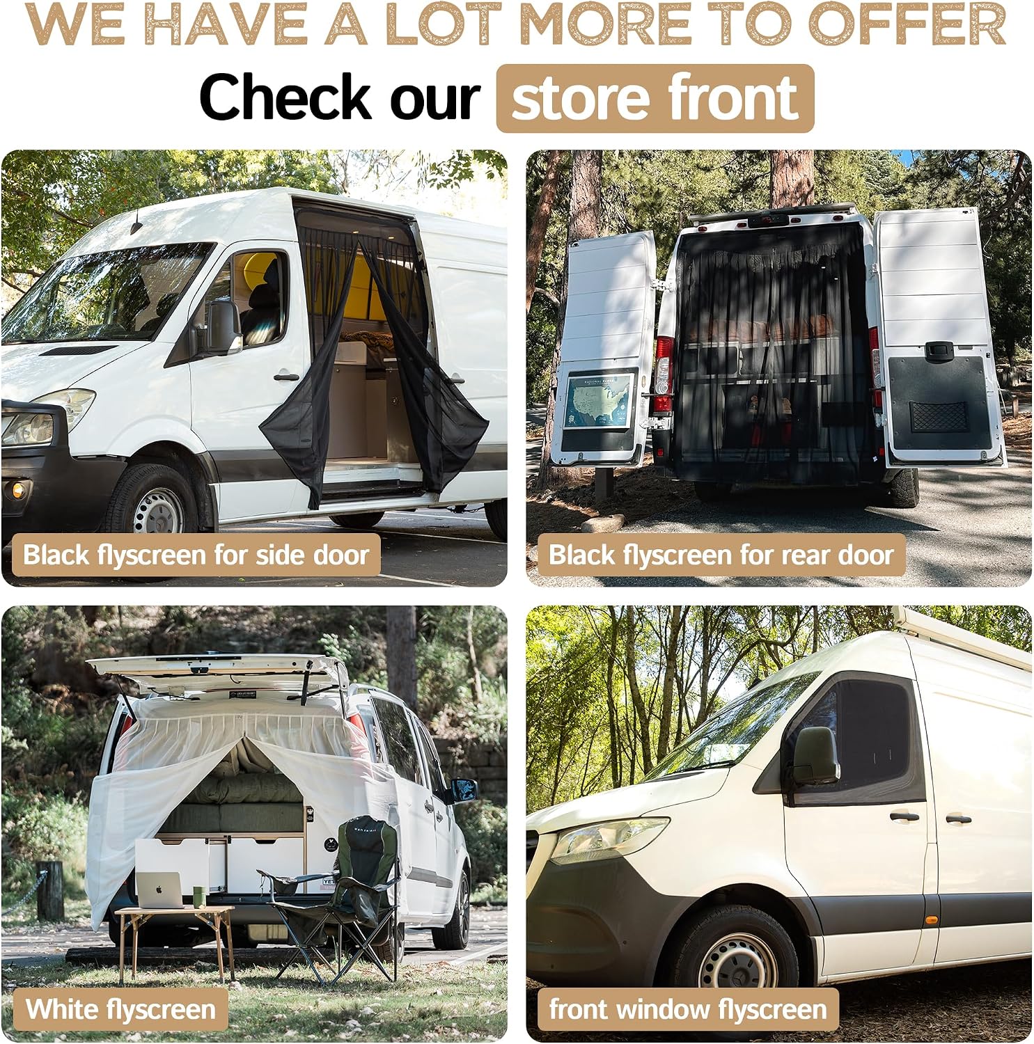 Living in a Bubble Insulated Blackout Windshield Cover for Ford Transit Van Year 2015-2026