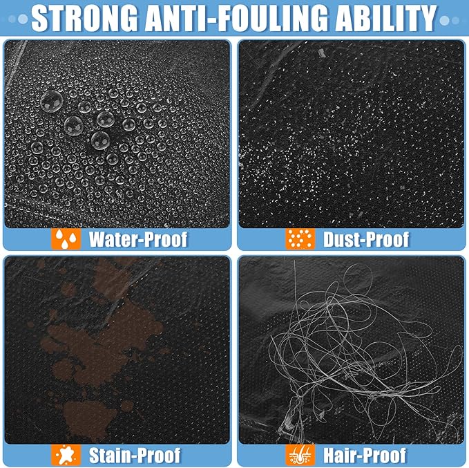 MYFAMIREA 250 PCS Disposable Car Seat Covers Clear Plastic Vehicle Seat - Image 3