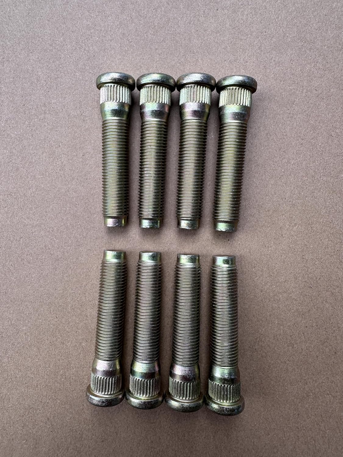 8Pcs M14*1.5 Serrated Front Wheel Lug Stud 610-490 15.7mm Knurl, 69.75mm Length Replacement for 2003-2016 Ford F250 F350 F450 F550