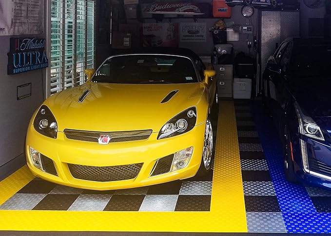 Big Floors GarageTrac Diamond, Interlocking Non-Slip Garage Flooring Tile - Image 7