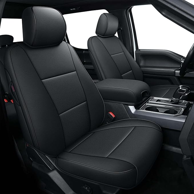 AOMSAZTO Seat Covers for Ford F150 XL XLT: 2015-2024 2025 SuperCrew & F250 F350 by AOMSAZTO