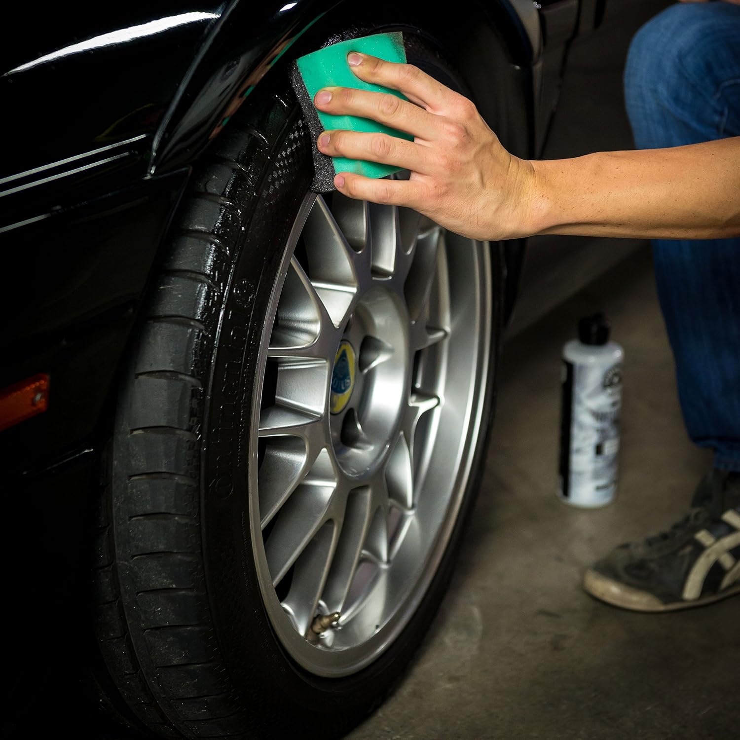 Chemical Guys Wonder Wave Durafoam Tire Shine Applicator Pads - Foam Pads for Applying Tire Dressings, Protectants, Wax, Polish and Car Detailer Products for Trucks and SUVs - 2 Pack