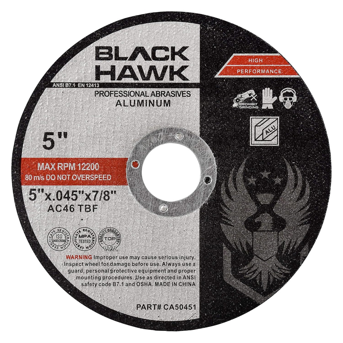 bha 5 inch cut off wheels for aluminum, main product view