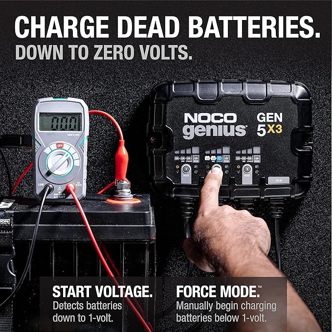 NOCO Genius GEN5X3: 3-Bank, 15A Onboard Battery Charger - Image 5