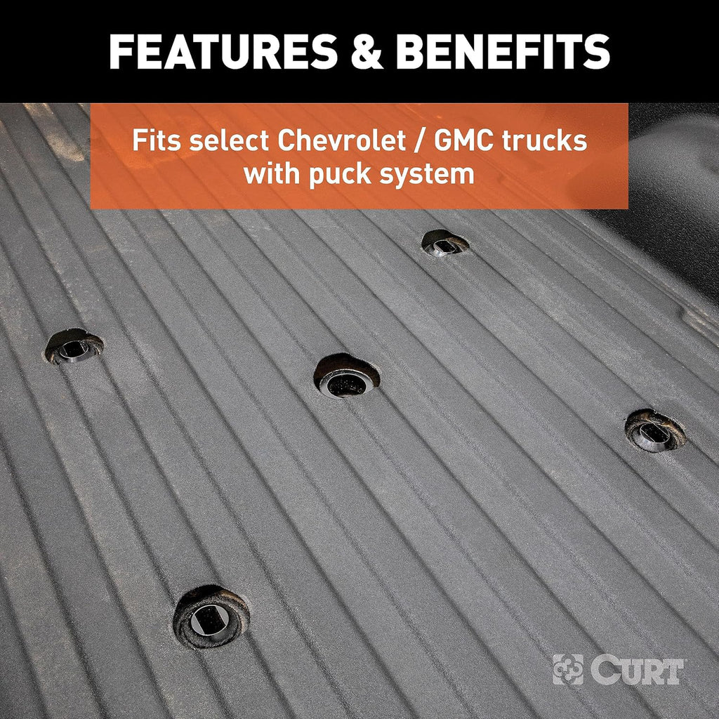 CURT 16029 Replacement Chevrolet Silverado, GMC Sierra 2500, 3500 HD Puck System 5th Wheel Legs, 25,000 lbs, Hitch Head Required