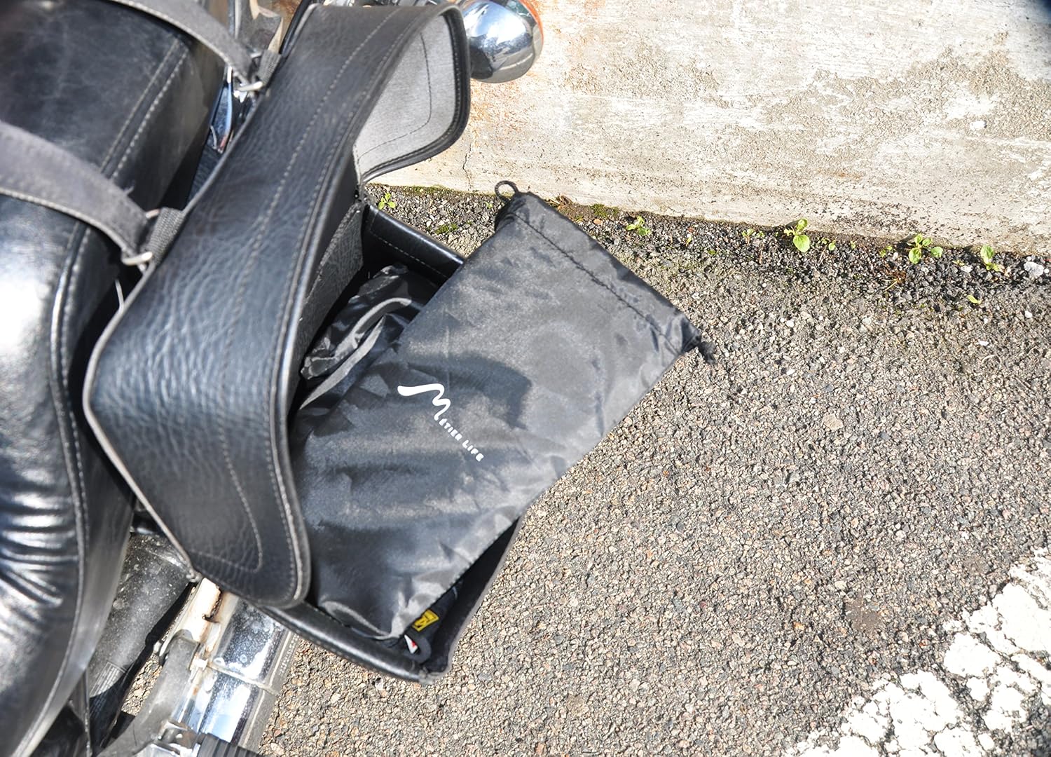 Sun Reflective Motorcycle Seat Cover Waterproof and Light Resistant Protection | Heat Resistant Shield for a Cooler Motorbike Seat | Compact with Nylon Drawstring Bag