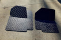 Fits Jeep Wrangler YJ Black Bedliner Aluminum Diamond Plate Front Floor Cover 1987-1995