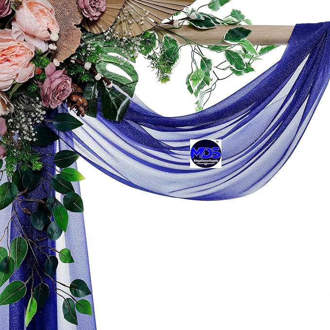MDS Halloween Chiffon Draping Fabric - 2 Panel, 30" Wide x 30ft Long - S...