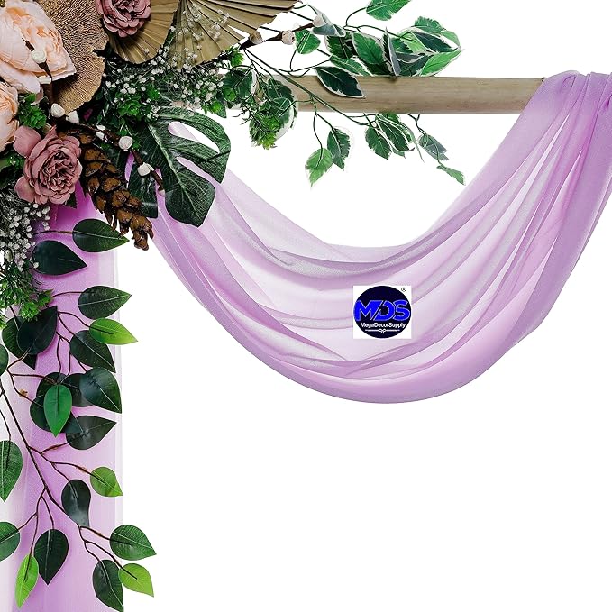 MDS Halloween Chiffon Draping Fabric - 2 Panel, 30" Wide x 40ft Long - S...