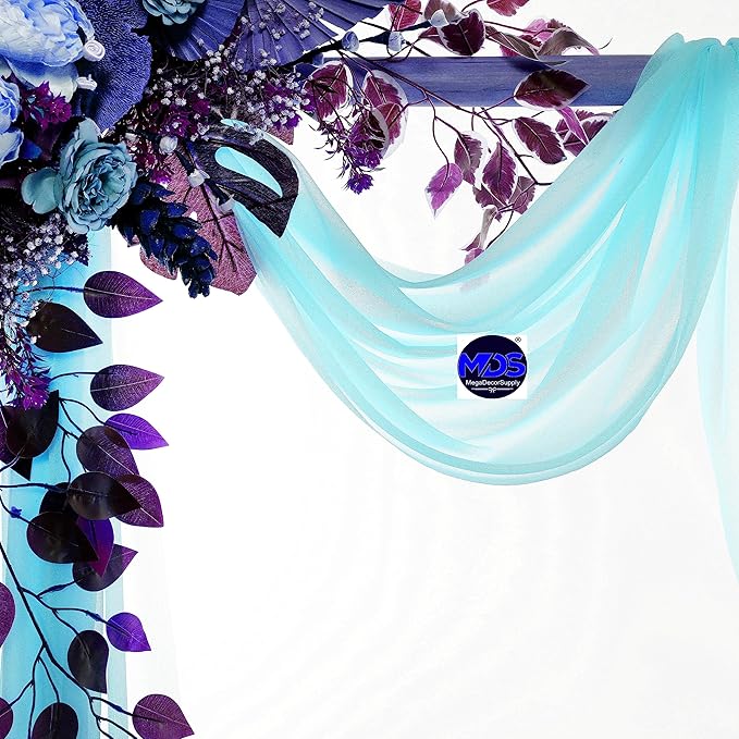 MDS Halloween Chiffon Draping Fabric - 1 Panel, 30" Wide x 40ft Long - S...