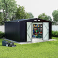 8x10x6.4 FT Outdoor Storage Sheds, Metal Garden Tool Shed by GarveeLife